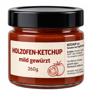 Holzofen - Ketchup mild gewürzt